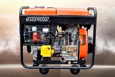 5kw橘色柴油发电机组